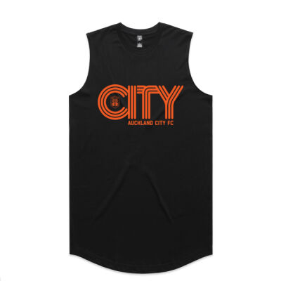 City Lines Orange - AS Colour Mens Staple Curve Tank Thumbnail